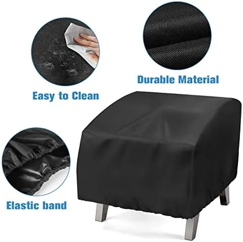 Portable Grill Cover,Fit for Cuisinart CGG-608,Waterproof Small Table Top BBQ Grill Cover,Heavy Duty 600D Outdoor Tabletop Grill Cover