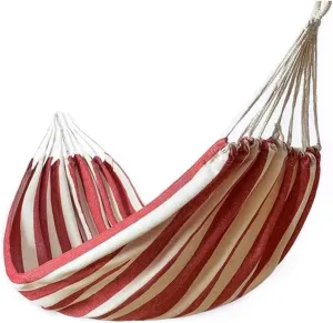 Portable Hammocks Recreation Hammock Outdoor Leisure Double Thick Canvas Indoor College Dormitory Camping Swing Chair for Hikers Hammock for Outdoor (Color : Red, Size : 200 * 100cm)