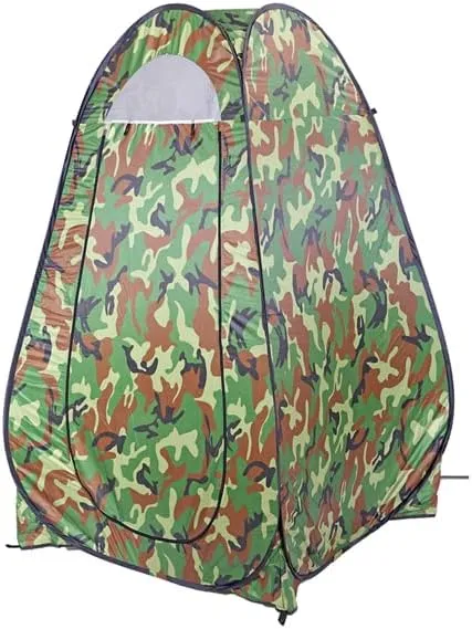 Portable Pop Up Privacy Tent - Outdoor Shower, Toilet & Changing Room with Waterproof Silver Tape