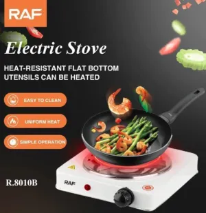 Portable Rechargeable Electric Stove  - Sleek Black Stainless steel Design