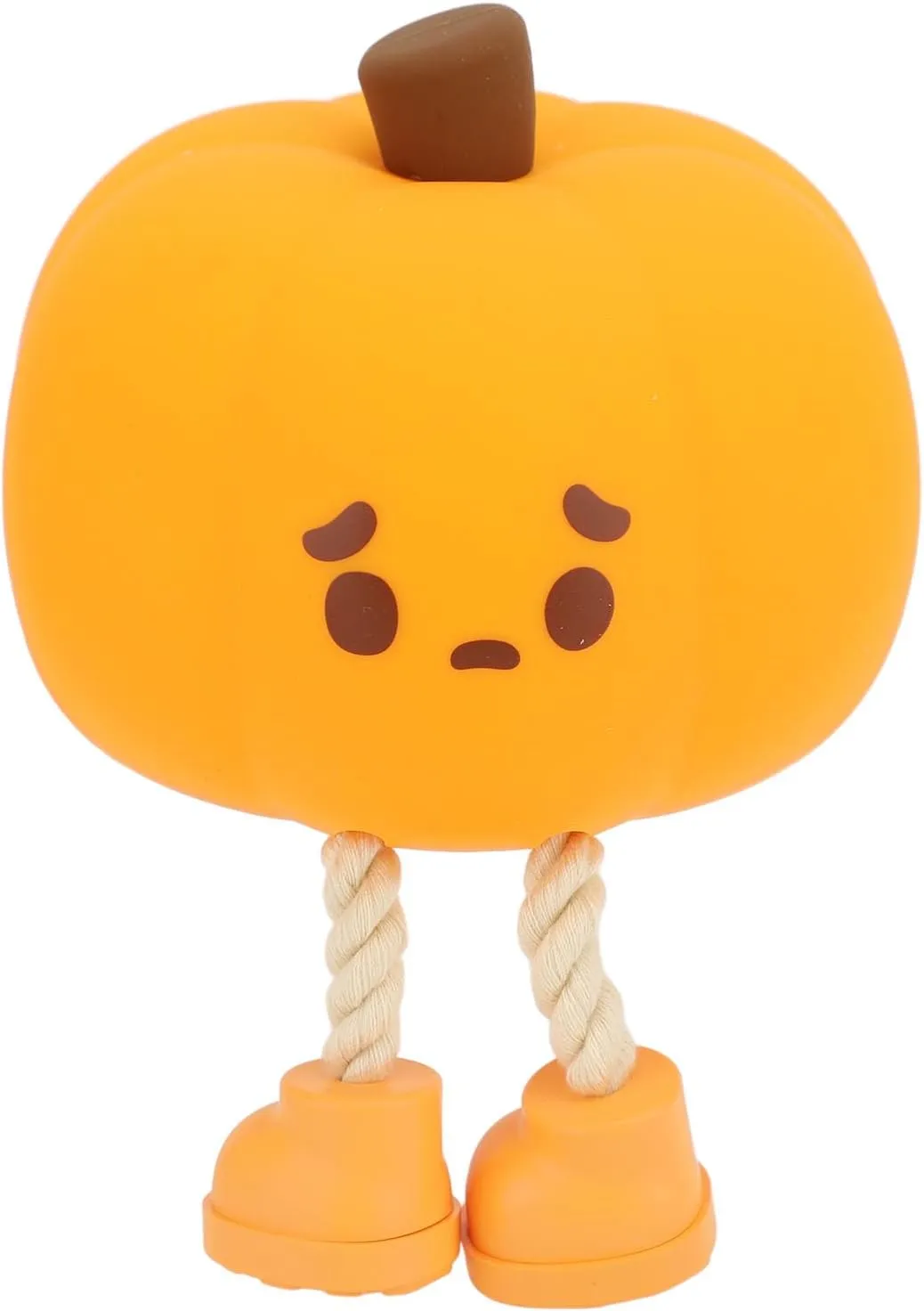 Pumpkin Tap Light, Soft Silicone Nightlight, Dimmable Glowing Lamp for Stress Relief, Cute Decorative Bedside Lamp, with 30 Minute Timer, Suitable for Bedroom, Office, Car
