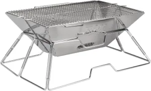 Quick Grill Large: Portable Camping Charcoal Grill with Carrying Bag for Backpacking / 304 Stainless Steel Grill/Outdoor Stove Burner/Hiking Travel Picnic BBQ