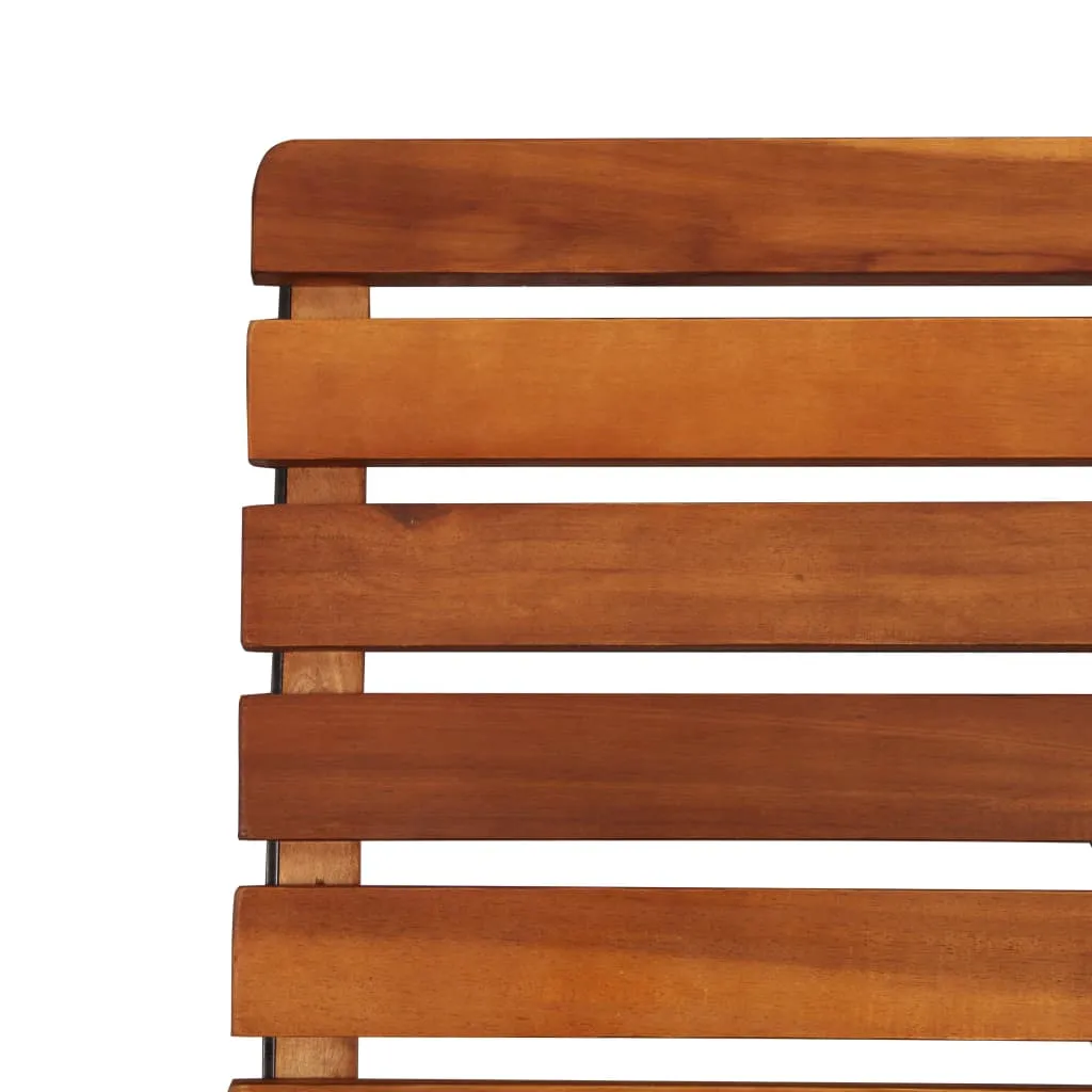 Reclining Patio Chairs 2 pcs Solid Wood Acacia