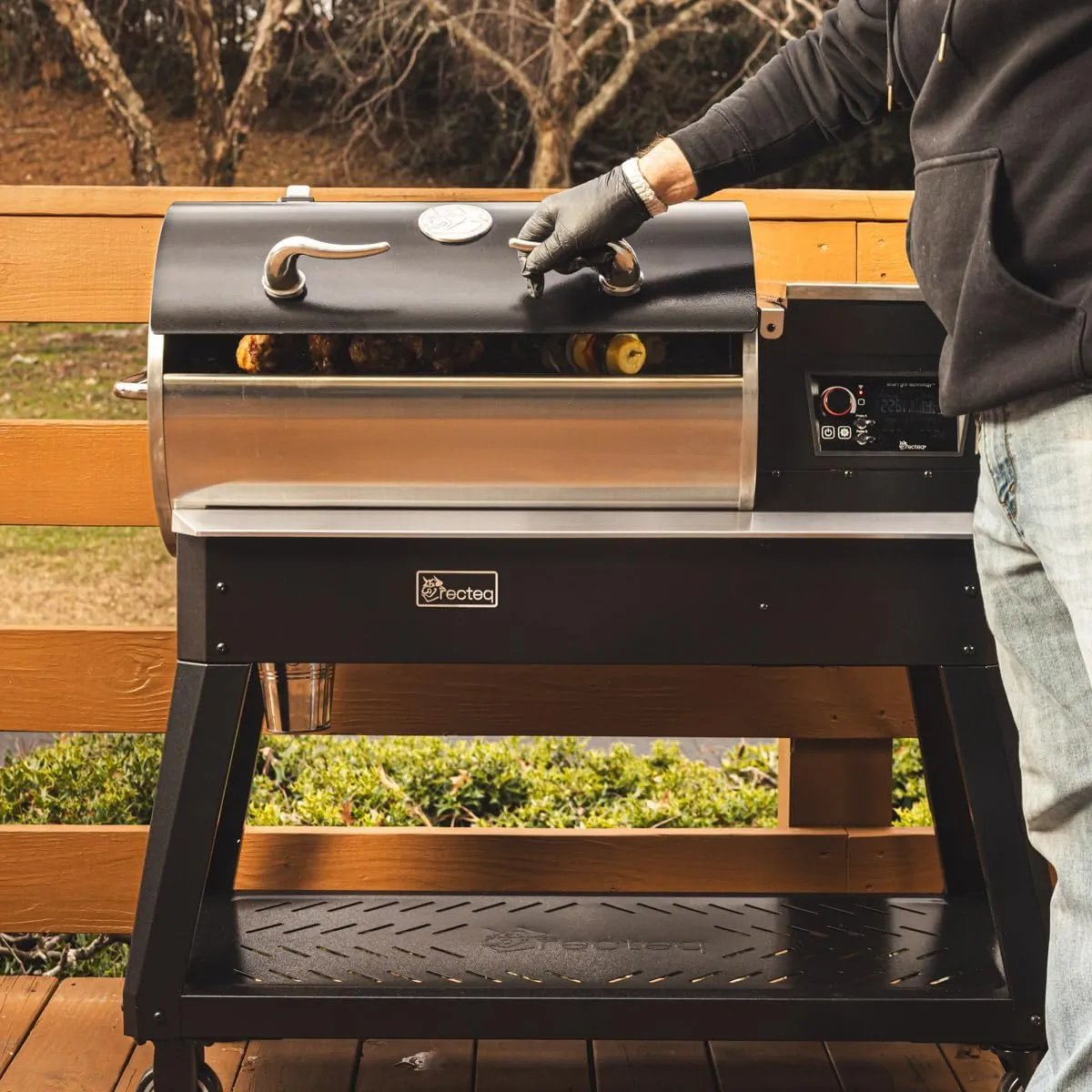 recteq Patio Legend 400 Pellet Smoker Grill with WiFi & App Connectivity, Outdoor Smokers Grills, Wood Pellet Grill, Temp Range 180° to 700 °