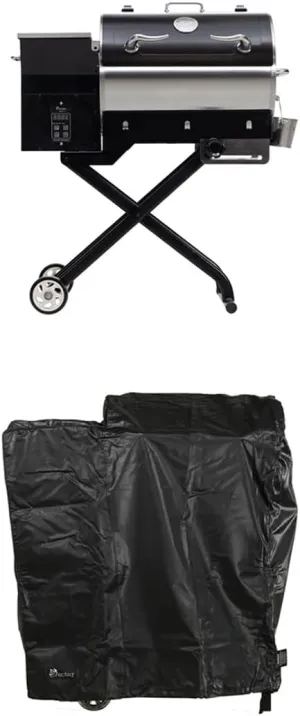 recteq Pellet Grill - Road Warrior 340   Cover, Portable Electric Pellet Smoker Grill, BBQ, Wood Pellets, Sear, Smoke, and More