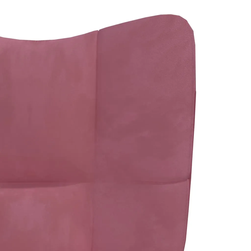 Relaxing Chair Pink Velvet