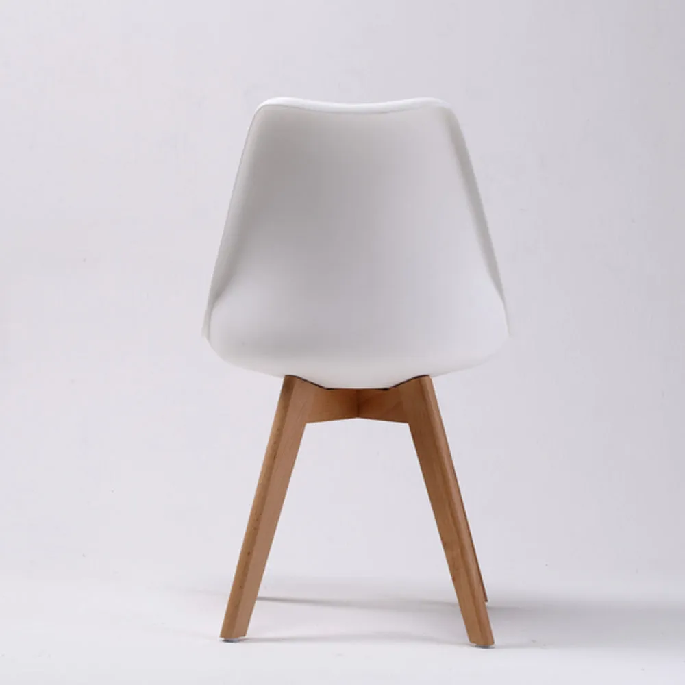 Retro (Set of 2) PU Leather Dining Chairs - White