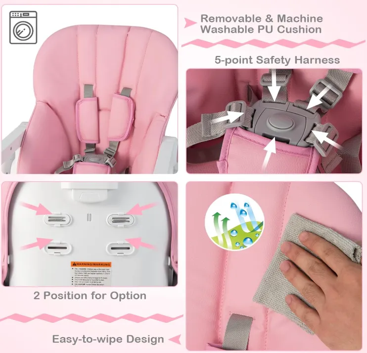 Rever Bebe Easy Fold High Chair