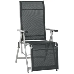 Rootz Lying Chair Sun Lounger - Foldable Recliner - Adjustable Deck Chair - Ultimate Comfort - 153cm x 58cm x 76cm