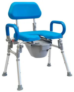 RTZ-B200 DELUXE FOLDABLE COMMODE SHOWER CHAIR