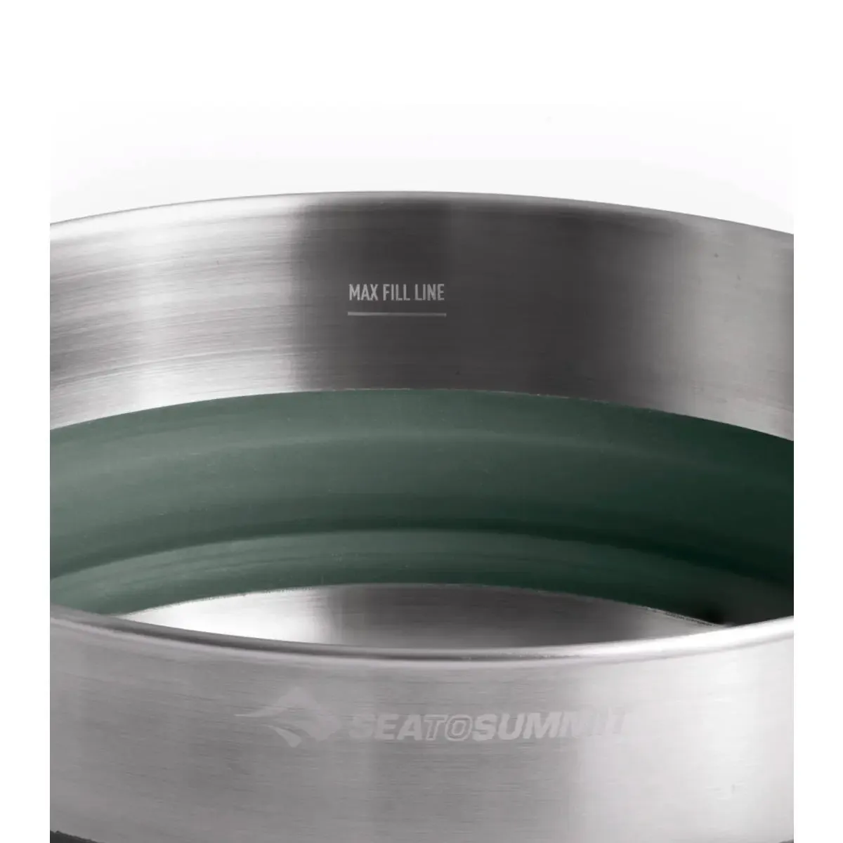 Sea To Summit Detour Stainless Steel Collapsible 3L Pot - Green