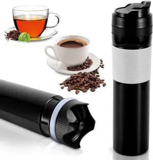 SHANGSKY Coffee Press Portable Coffee Maker, Travel Coffee Mugs Single Serve Cup 300 ML, Hot and Cold Brewer Quick Espresso Maker Rapid Brewer