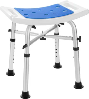 Shower Stool Chair for Inside Shower, Height Adjustable Shower Seats for Adults 350Lbs, Tub Transfer Shower Benches with Crossbar Support, Padded Shower Chairs for Seniors for Shower Stall