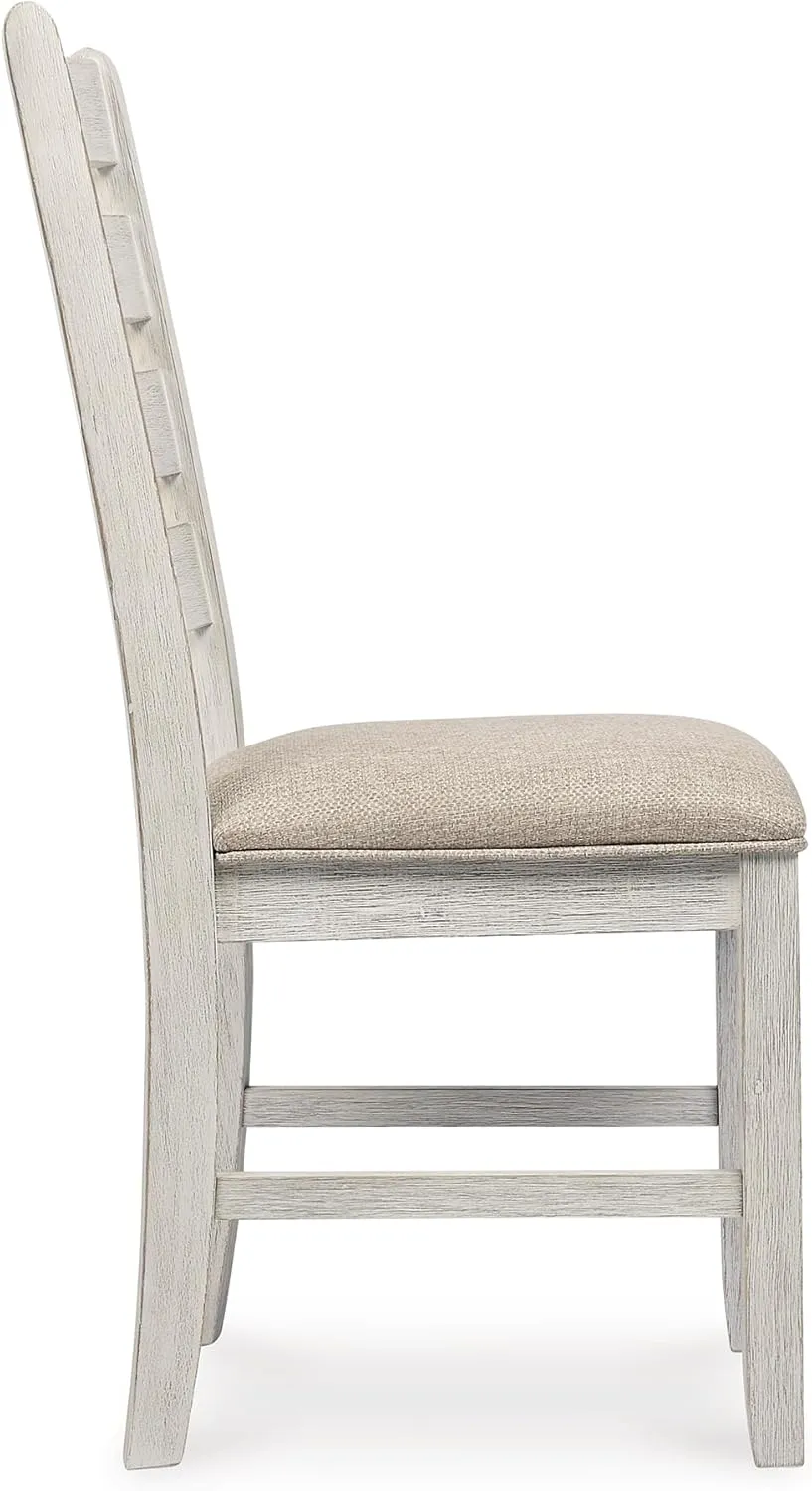 Signature Design by Ashley Skempton Modern Farmhouse Dining Room Chair, 2 Count, Whitewash