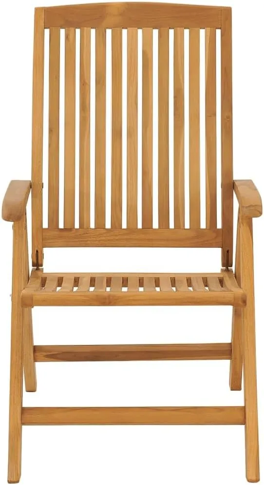 Sillas De Patio Camping Chair Lawn Chairs Outdoor Patio Chairs - Reclining Patio Chairs with Cushions 4 pcs Solid Wood Teak for Park Campsites Garden Beaches