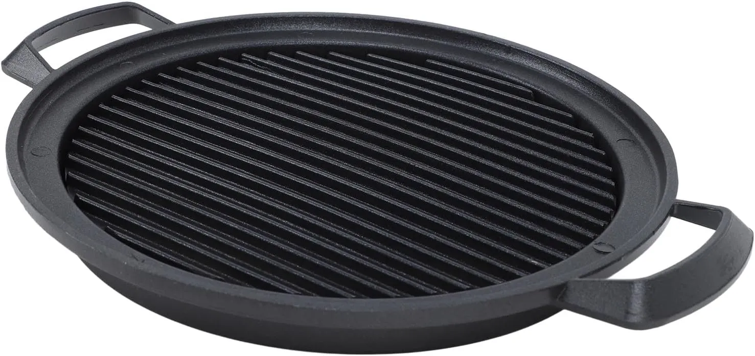 Small Portable Japanese Mini Hibachi Grill Aluminum Alloy BBQ Charcoal Grill Quick Heating for Camping Proof (Large Circle)