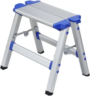 Sosoport Lightweight Aluminum Alloy Stool Pp Material Portable Folding Chair Train Seat Hiking Rest for Home Random Style
