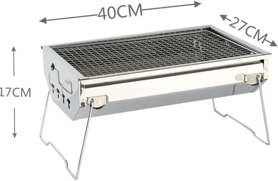 Stainless Steel Folding Charcoal Barbecue Stove BBQ Barbecue Supplies Outdoor Home Camping Barbecue Rack