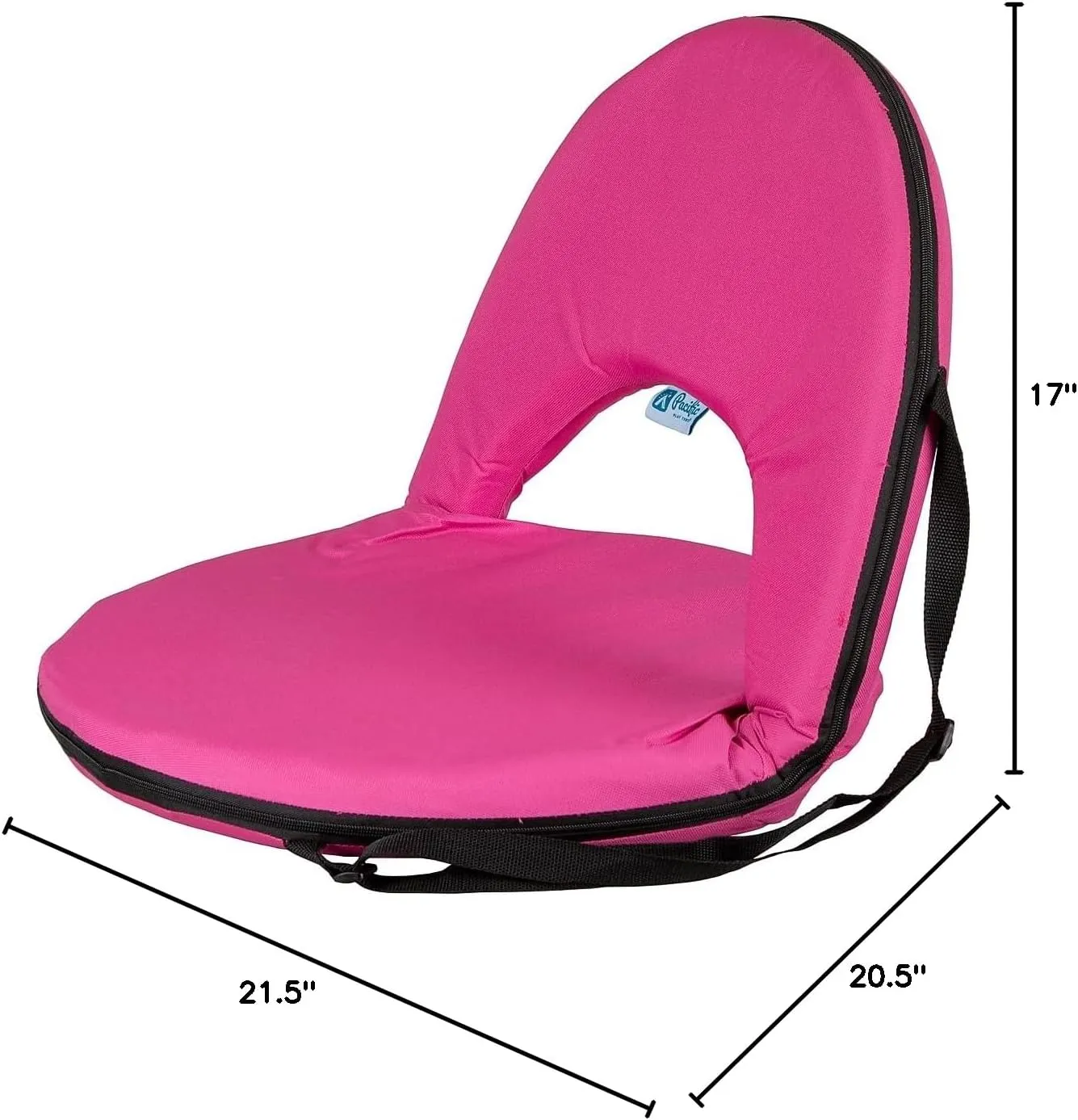 STANSPORT - Go Anywhere Multi-fold Comfy Padded Floor Chair With Back Support