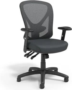 STAPLES Carder Ergonomic Office Desk Chair, Breathable Mesh Swivel Seat & Back, Adjustable Height, Lumbar Support, Black