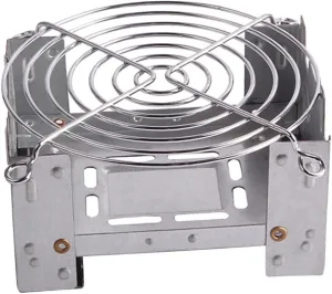 Steel Folding Stove, Outdoor Portable Cooker, Stainless Steel Camping Stove, Solid Fuel Stove, Picnic Barbecue Stand (D)