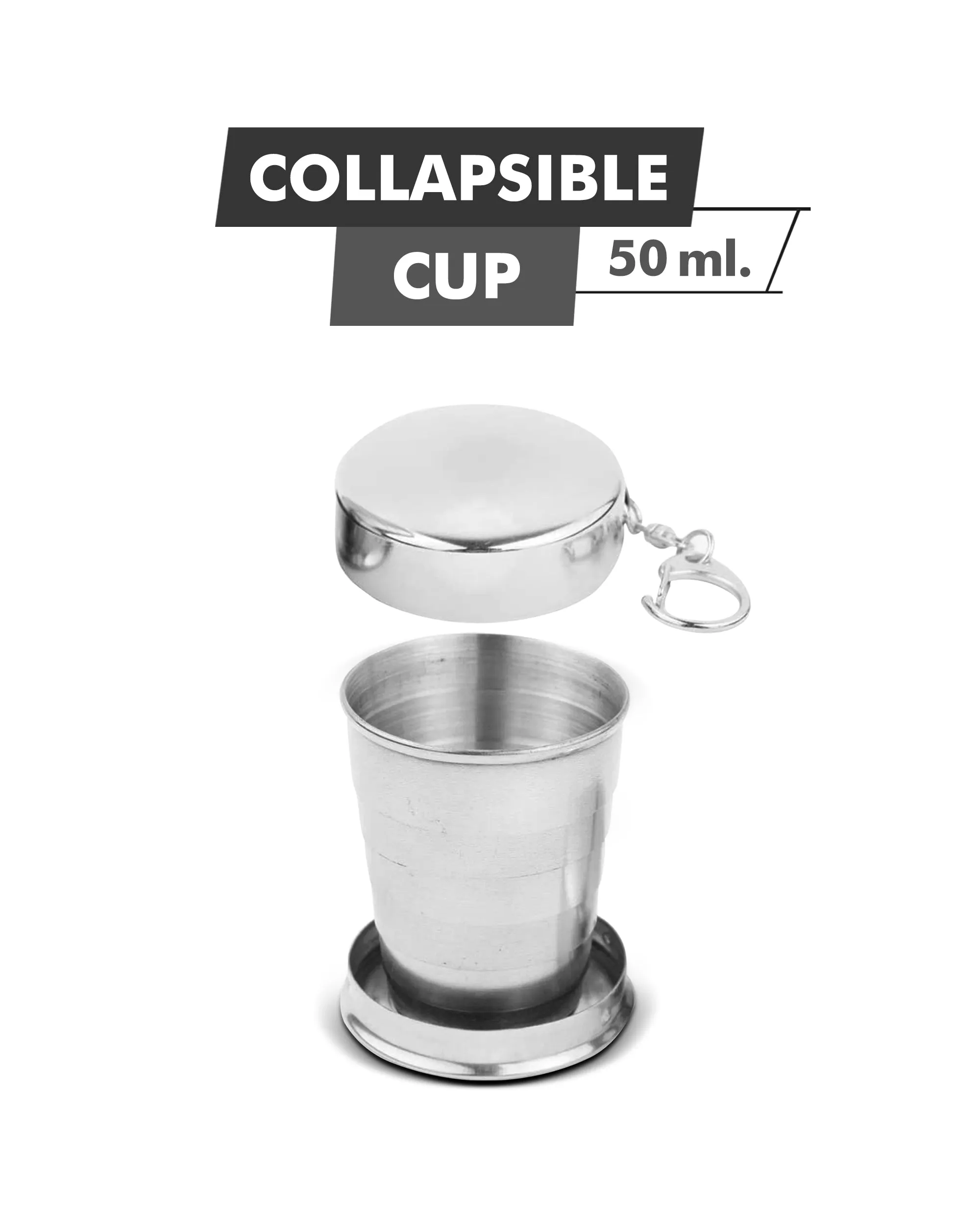 SteelSip Collapsible Cup – Compact Stainless Steel Travel Tumbler
