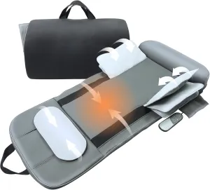 Stretching Massager with Heat, Stretching Mat for Full Body, Ease Back & Neck & HIPS Pain with 3 Intensity Levels 7 Exceptional Programs, 2 Levels of Heat Function, Foldable & Portable Design
