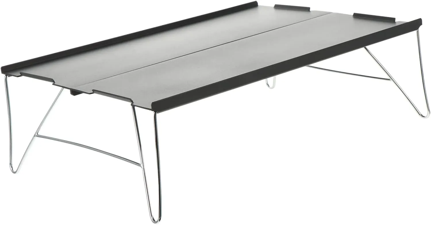 SUPVOX Camping Folding Grill Table Portable Aluminum Alloy Picnic Desk for Outdoor Activities Design for Easy Storage Transport for Camping Hiking BBQ Beach More