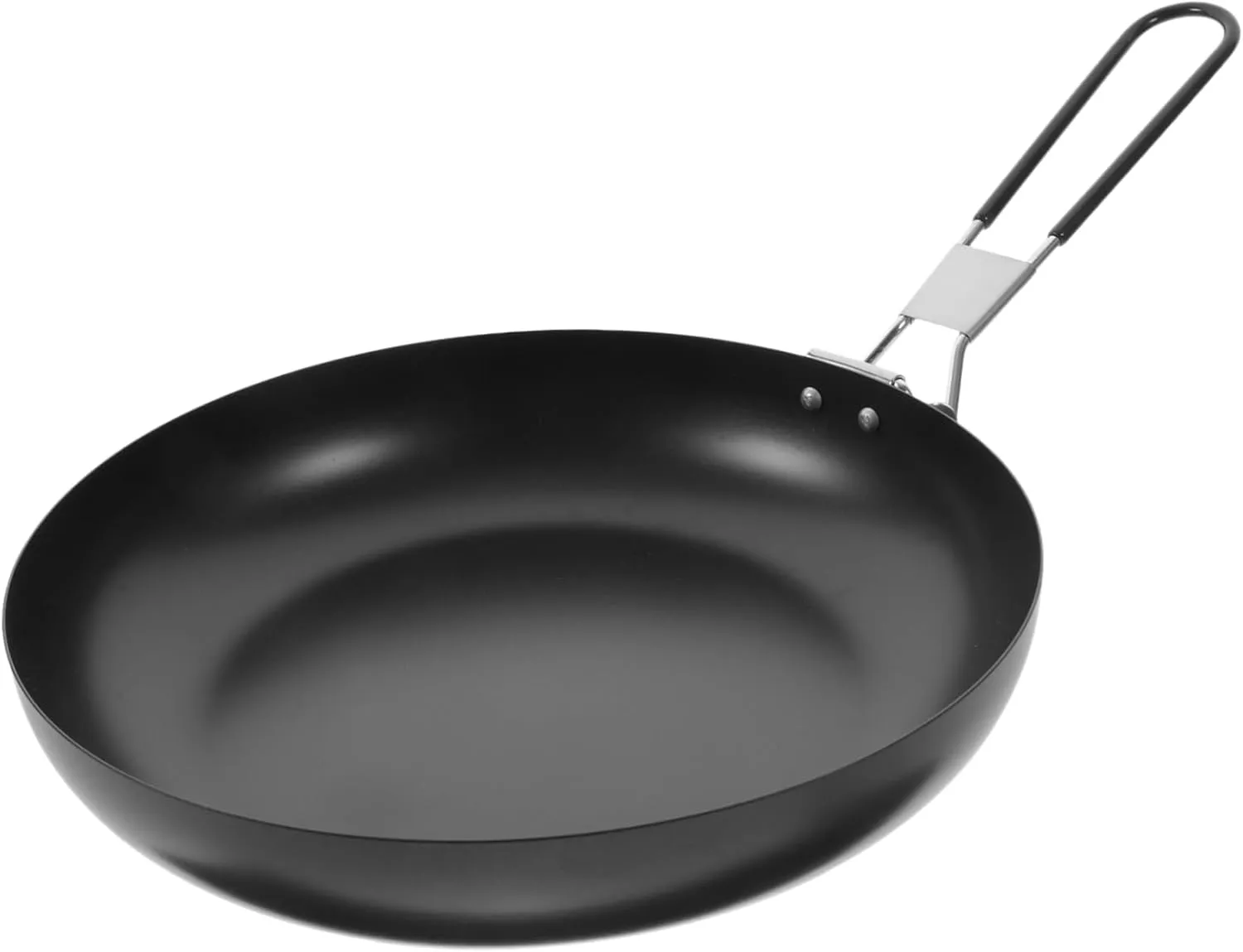 SUPVOX Collapsible Cooking Pot Non-Stick Frying Pan Outdoor Camping Cookware Folding Pan for Hiking