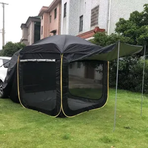 SUV Tent Family Car Camping Tent,Pop-Up Tailgate Tents Universal 2-5 Person Vehicle Car Tent,Suitable Family Camping Traveling Outdoor Activities
