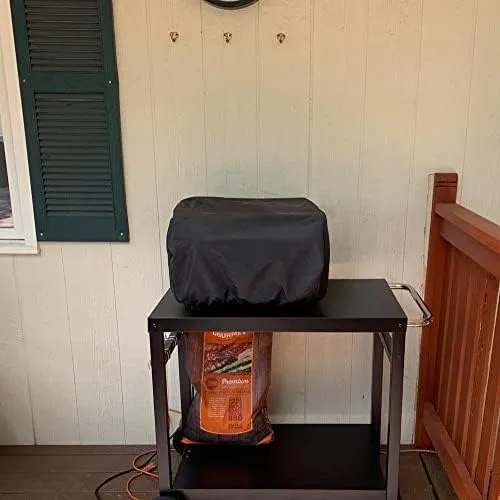 Tabletop Grill Cover for Pit Boss 75275 & PB336GS, Cuisinart CGG-306 Covers 24 Inch Table Top Most 2-Burner Portable Heavy Duty Waterproof Black WC003 24L*18W*13H inch