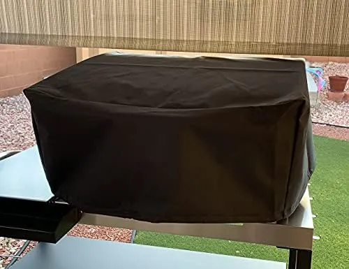 Tabletop Grill Cover for Pit Boss 75275 & PB336GS, Cuisinart CGG-306 Covers 24 Inch Table Top Most 2-Burner Portable Heavy Duty Waterproof Black WC003 24L*18W*13H inch
