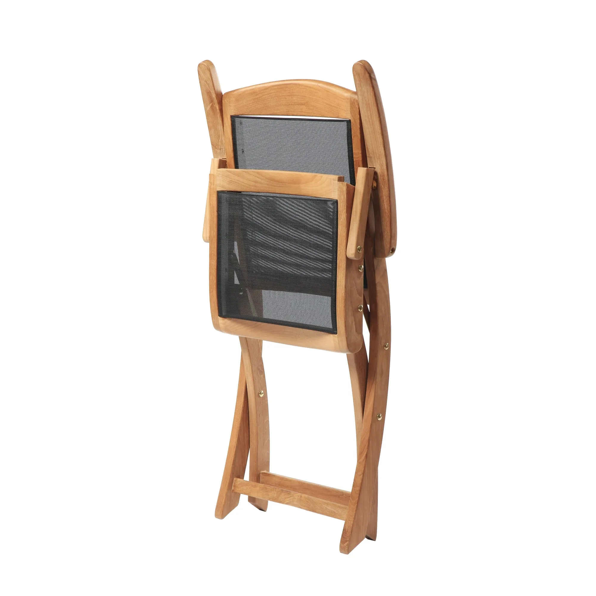 Teak & Textilene Folding Armchair Colorado