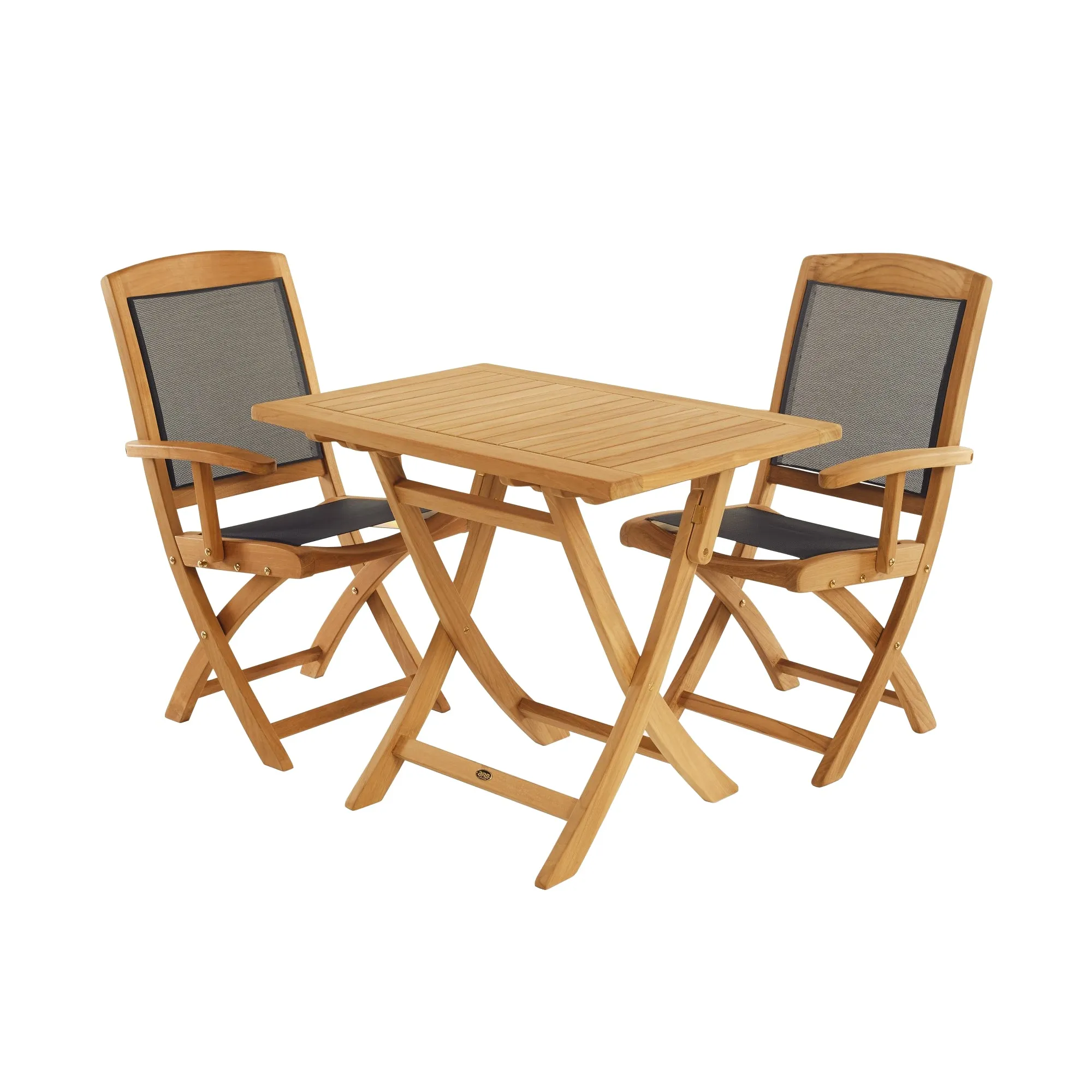 Teak & Textilene Folding Armchair Colorado