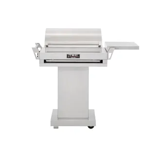 TEC G-Sport 36" Stainless Steel Portable Infrared Gas Grill with Pedestal & Side Shelf