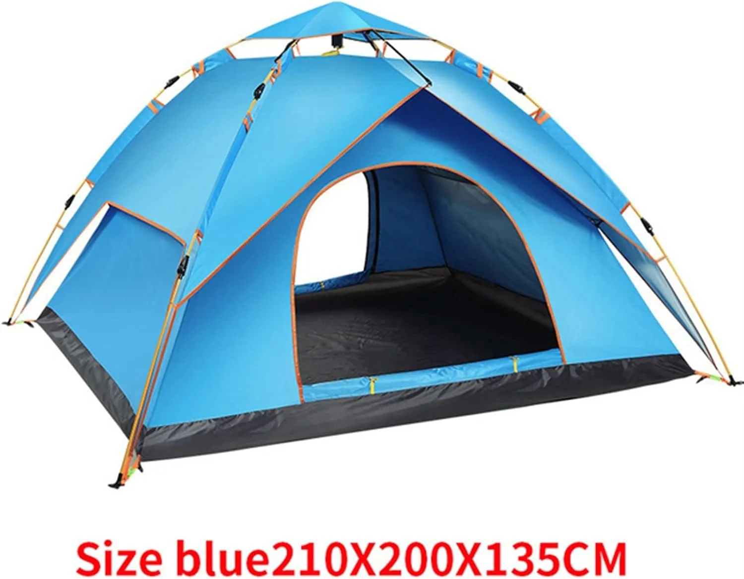 Tent 3-4 Person Fully Automatic Tent, Waterproof, UV Resistant, for Beach, Camping, Camping (Color : Blue) (Green One Size)