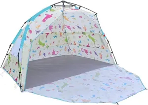Tent and Sleeping Bags Pop-up Instant Portable Beach Tent UV Protection Awning 3-4 People, Garden/Camping/Fishing/Beach