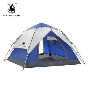 tent Camping 3-4 Automatic Outdoor Layer Well-tested Large Waterproof family person Tents Hydraulic Picnic Double Hiking 220x210x150cm Vast assortment