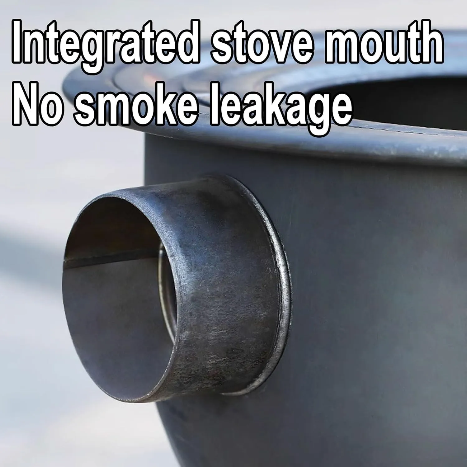 Tent Stove Wood Burning Stove, Outdoor Large Portable with Chimney Pipe Made of Steel Plate Camping Stove