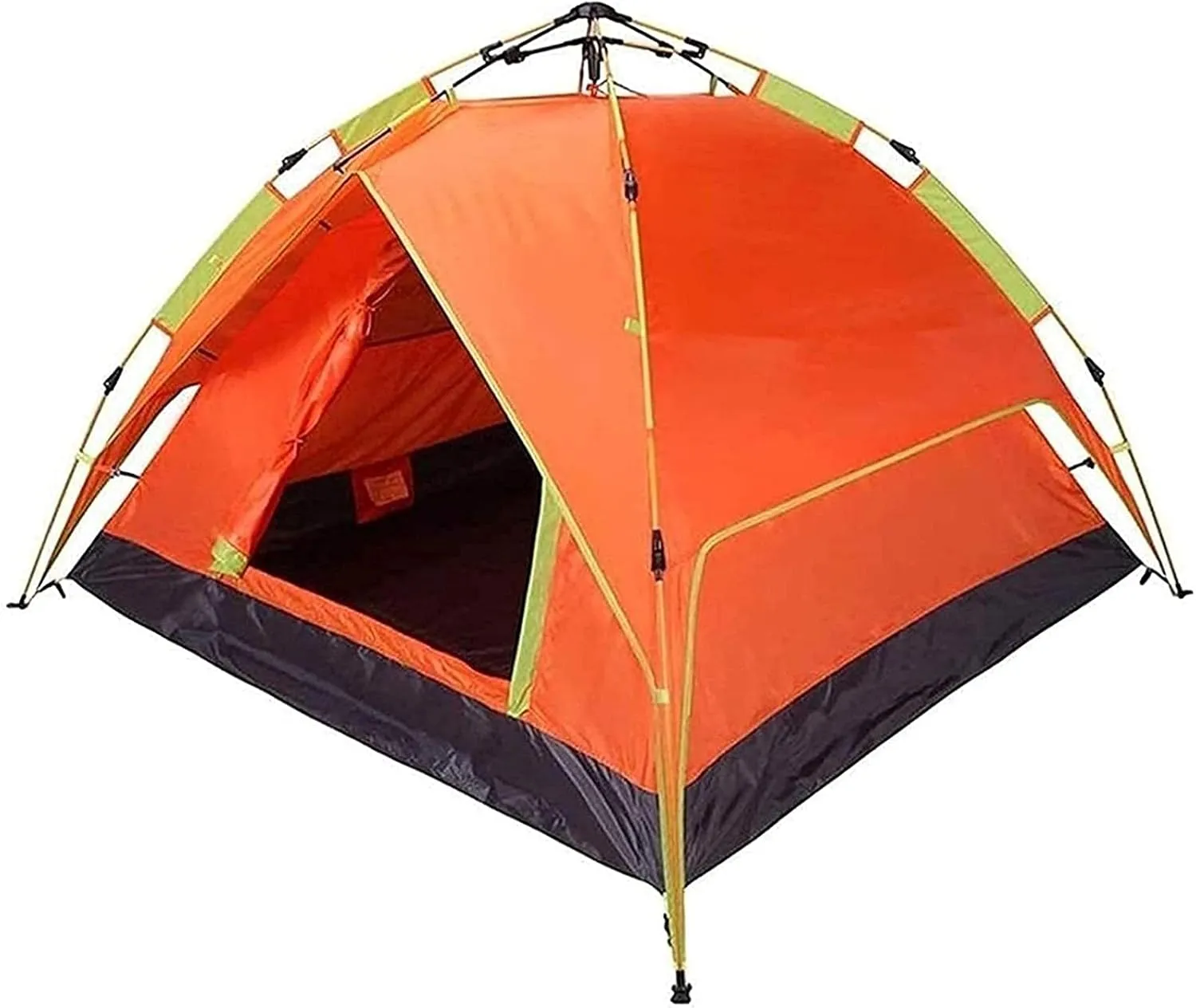 Tent,Camping Family Tent Easy Set Up Camping Tent Lightweight Backpack Tent,Hiking and Mountain Trips Color:Orange,Size:200x180x115cm