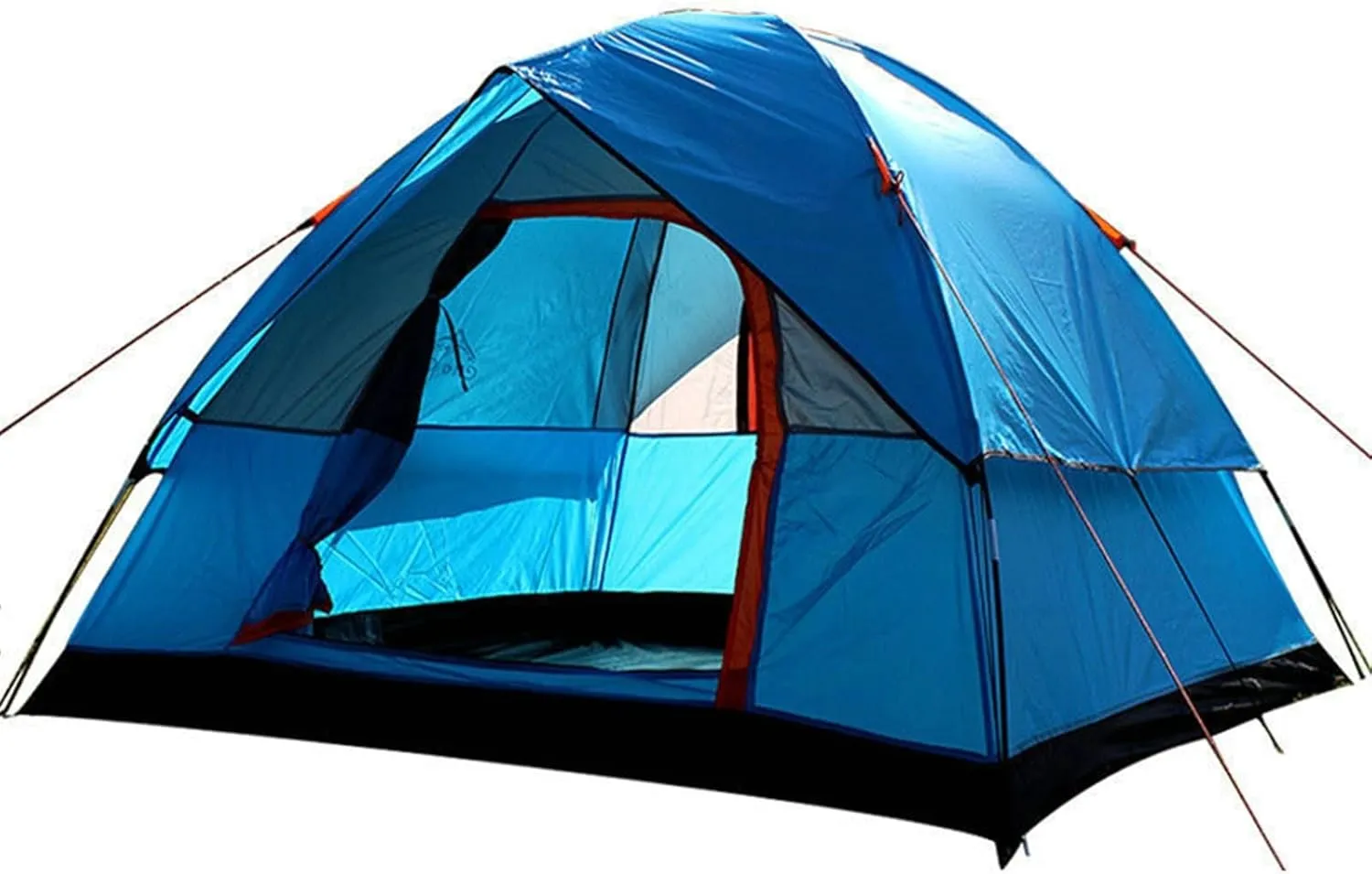 Tents 3-4 Person Windproof Double Layer Waterproof UV Resistant Camping Tent Outdoor Hunting Fishing Travel Picnic
