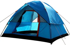 Tents 3-4 Person Windproof Double Layer Waterproof UV Resistant Camping Tent Outdoor Hunting Fishing Travel Picnic
