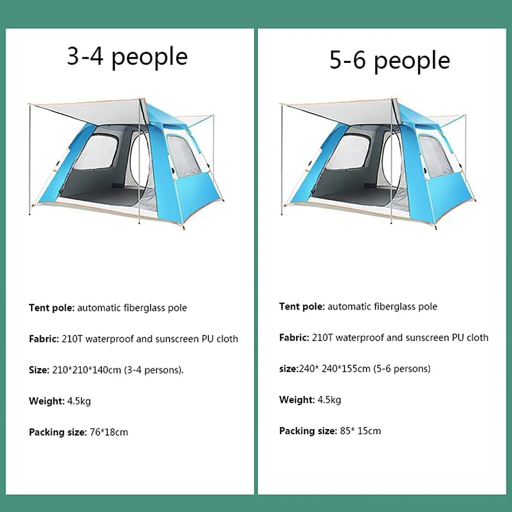 Tents Camping for 3-4 People,5-6 People, Waterproof and Windproof, Easy to Install, Backpacking, Ventilated and Suitable for Outdoor and Hiking Trips (2 3)