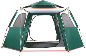 Tents for 3-4 Person Family Camping Dome Tent, Automatic Instant Pop-Up Tents Waterproof Ventilated and Breathable for Hiking Travelling Fishing Pack Picnic