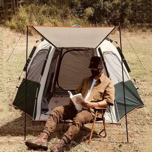 Tents for Camping 3/4 Person Pop Up Tent Beach Tent Sun Shelter,Camping Tents 4 Man Portable Backpacking Tent,Waterproof,Advanced Ventilation, Festival Essential