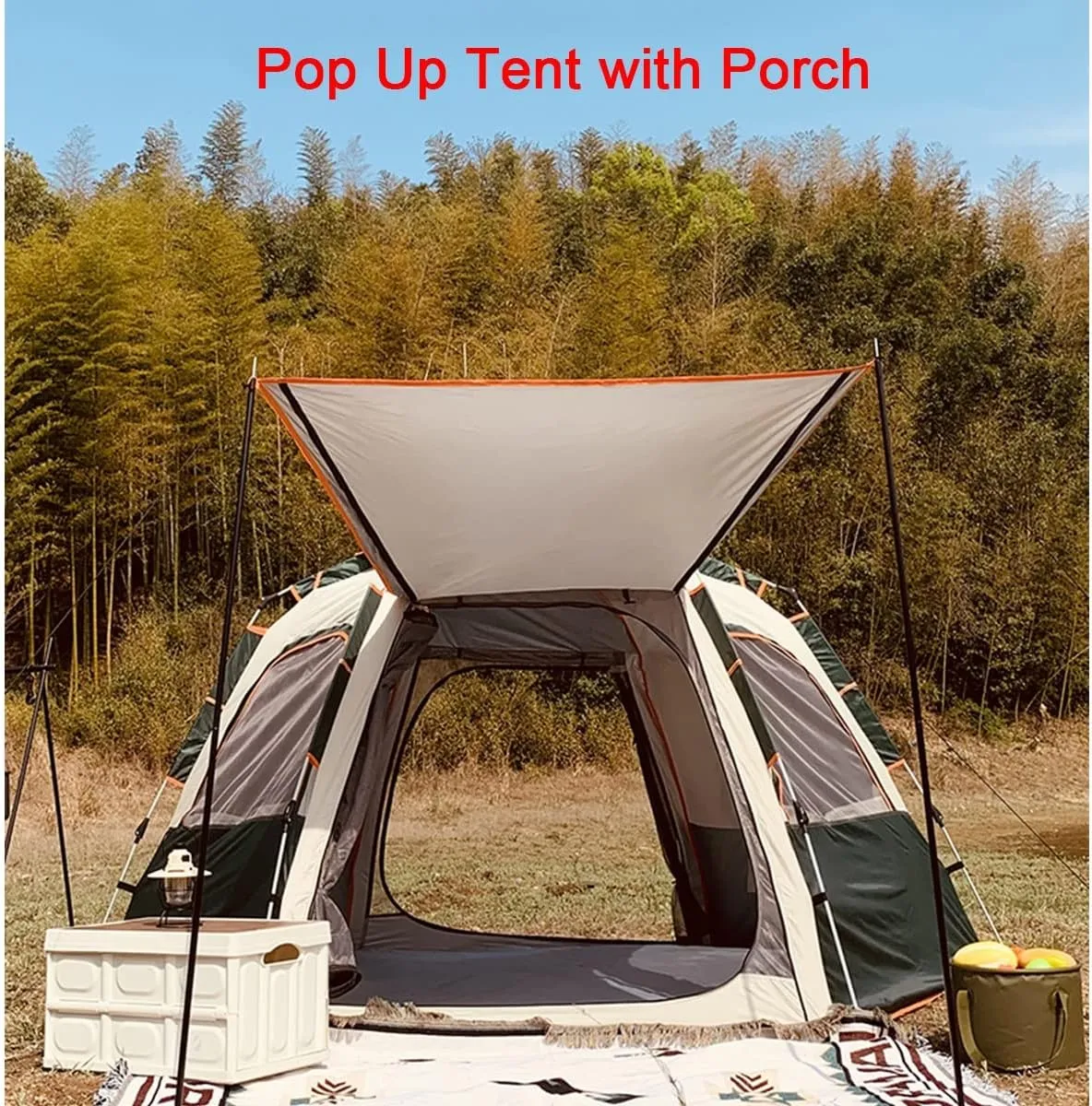 Tents for Camping 3/4 Person Pop Up Tent Beach Tent Sun Shelter,Camping Tents 4 Man Portable Backpacking Tent,Waterproof,Advanced Ventilation, Festival Essential