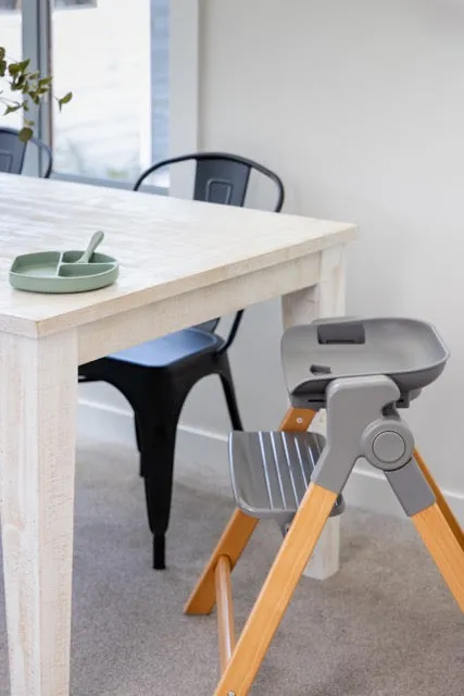 The MOOSE Frankie Foldable HighChair (Grey)