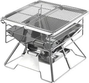 Thickened Stainless Steel Grill Outdoor Portable Foldable Grill Household Grill