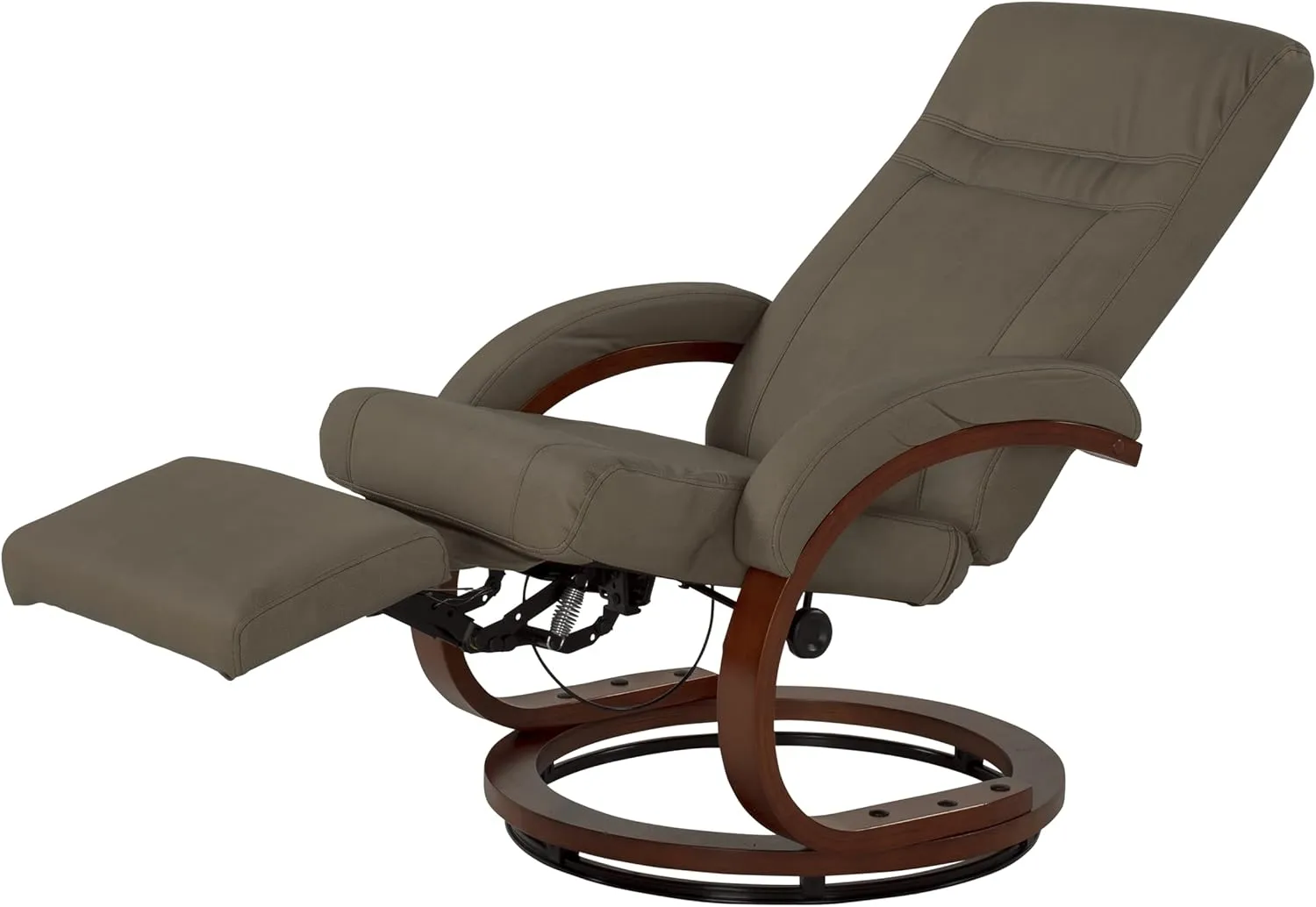 Thomas Payne RV Euro Recliner with Footrest, 360-Degree Swivel, Manual Recline, Measures 26" W x 33" D x 39" H, PolyHyde Vinyl Fabric, Grummond - 2020129901