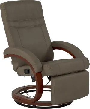 Thomas Payne RV Euro Recliner with Footrest, 360-Degree Swivel, Manual Recline, Measures 26" W x 33" D x 39" H, PolyHyde Vinyl Fabric, Grummond - 2020129901
